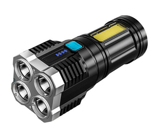 Ліхтар X509/S03-4LED+COB, Li-Ion аккум., ЗУ microUSB
