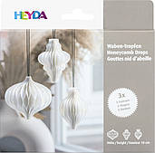 Паперові кулі стільники набір білі 3 шт., Heyda 204870724