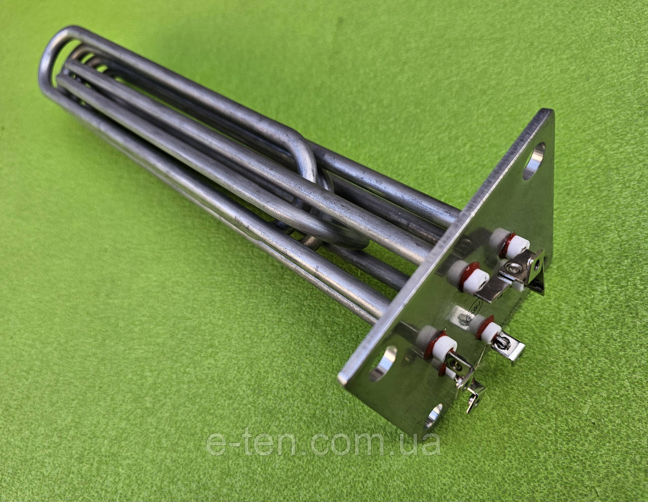 Блок-тен KAWAI нержавійка 9000W / 230V (підключення - "зірка") / довжина L=330мм / на фланці 100мм*100мм до електрокотлів
