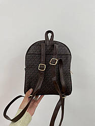 Жіночий подарунковий міський рюкзак Michael Kors Backpack Mini Brown (коричневий) KIS12131 стильний рюкзак vkross