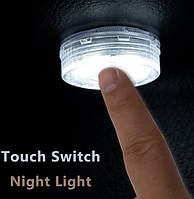 Светодиодная подсветка салона сенсор автомобиля и не только на батарейках Мини светильник