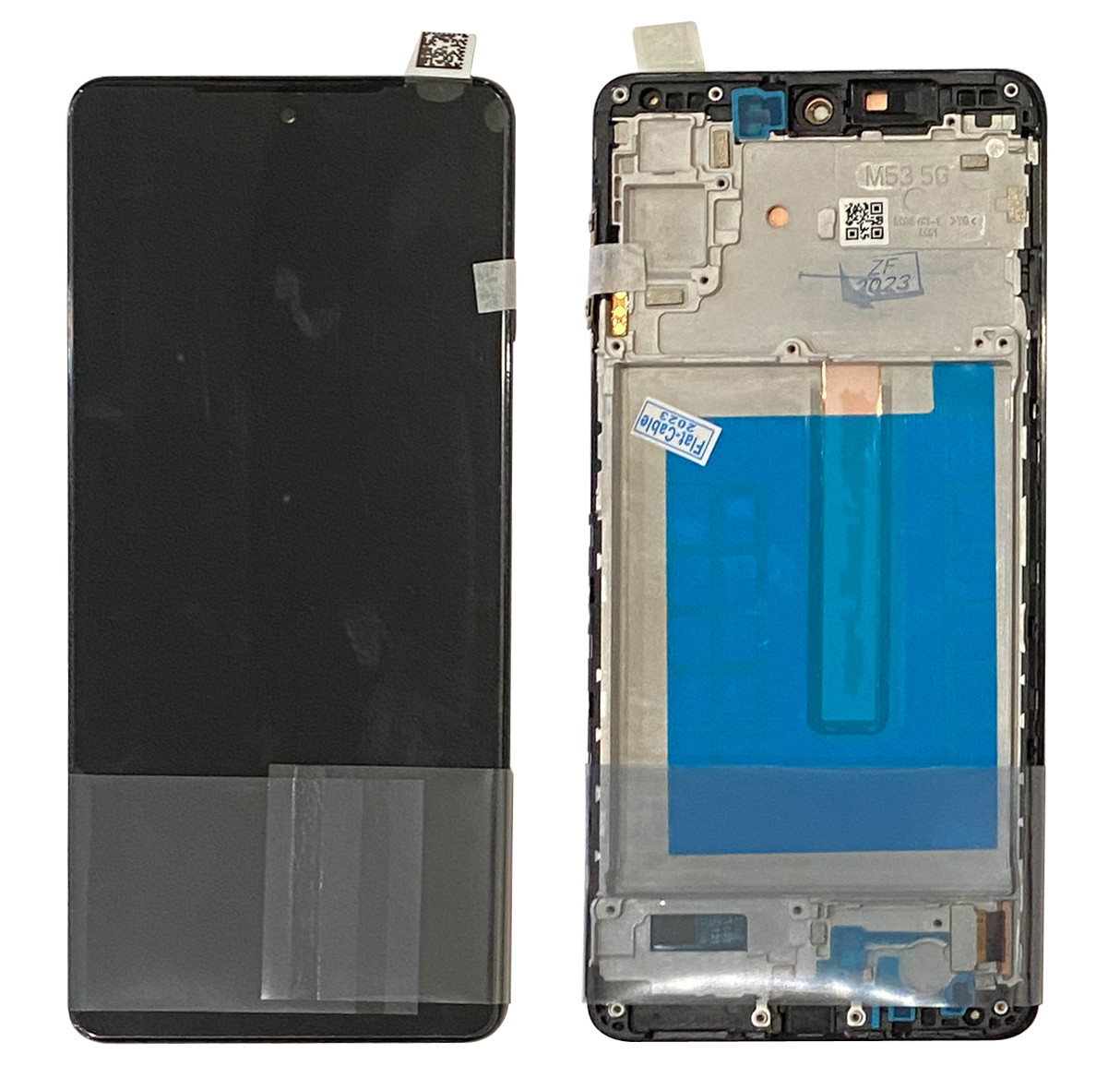 Дисплейний модуль (екран) для Samsung M536 M53 Чорний LCD OLED з Рамкою org (PRC) (Оригінальний розмір)