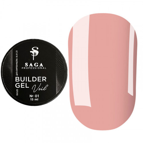 Гель для нарощування Saga Veil Gel 01