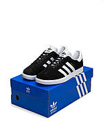 Мужские кроссовки Adidas Originals M Gazelle Black White 41