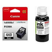 Картридж Canon PG-440 + Чорнило ColorWay CW-CW445BK01 100мл