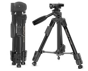 Штатив тринога NeePho NP-3160S майданчик + тримач + пульт (30-68.5см) Чорний