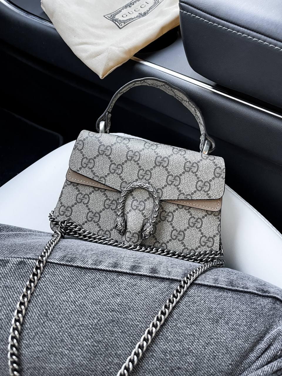 Жіноча сумка Gucci (біла) красива повсякденна сумочка на ремені art0342 vkross