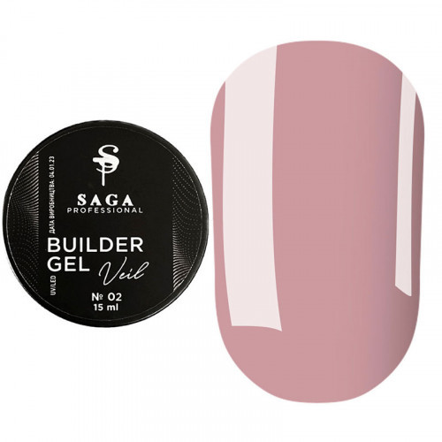 Гель для нарощування Saga Veil Gel 02