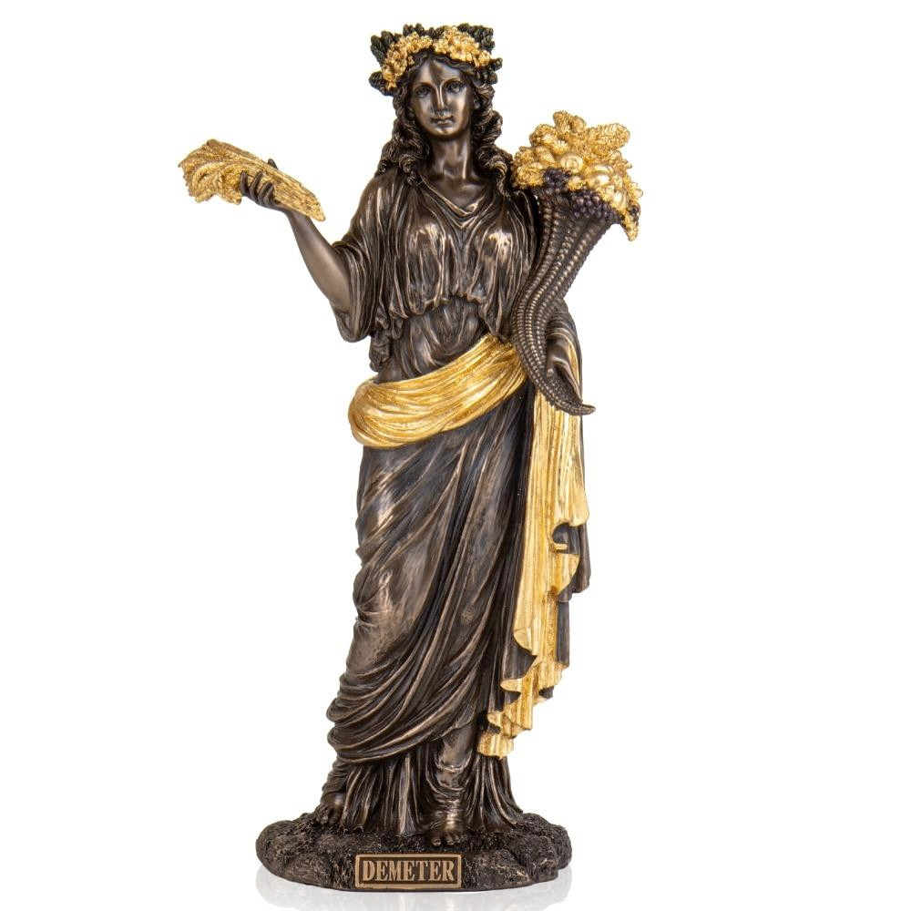 Декоративна статуетка "Деметра" з полістоуну від італійського бренду Veronese 30 см, фото 1