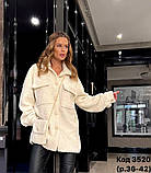 Жіноча шуба Тедді екохутро, фото 3