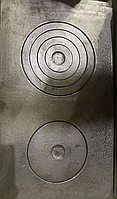 Чугунная плита для печи на 2 конфорки (410 на 710 мм В)