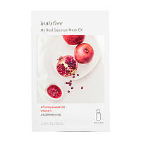 Антивозрастная маска с экстрактом граната Innisfree My Real Squeeze Mask Pomegranate 20мл