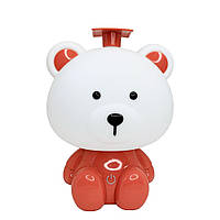 Нічник дитячий "Ведмідь" мережевий, живлення від USB червоний, 20*15*13 см, ТМ MEGAZayka