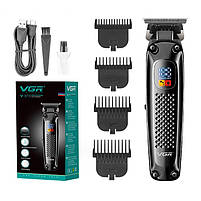 Тример для окантовки і стрижки бороди VGR Professional Premium Black (V-972), фото 5