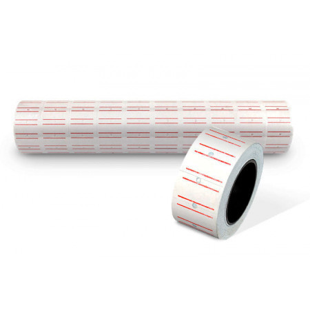 Цінник-стрічка біла для однорядного етикет-пістолета (1 бабінка)), фото 1