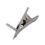 Прищепка - основа для квітів або прикрас металева 2,5 см, срібло (за 1 шт), фото 2