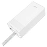 УМБ зарядний Power Bank HOCO J86A Powermaster з функцією настільної лампи 50000mAh, біле, фото 2