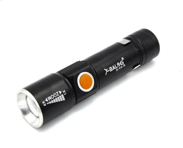 Ліхтар діодний BL-416-XPE, ЗУ USB, вбудований аккумулятор, zoom
