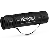 Килимок (мат) для йоги та фітнесу Gymtek NBR 1,5 см чорний, фото 7