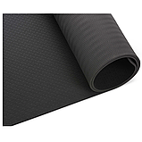 Килимок (мат) для фітнесу та йоги Gymtek Premium ТРЕ 0,5 см чорний, фото 6
