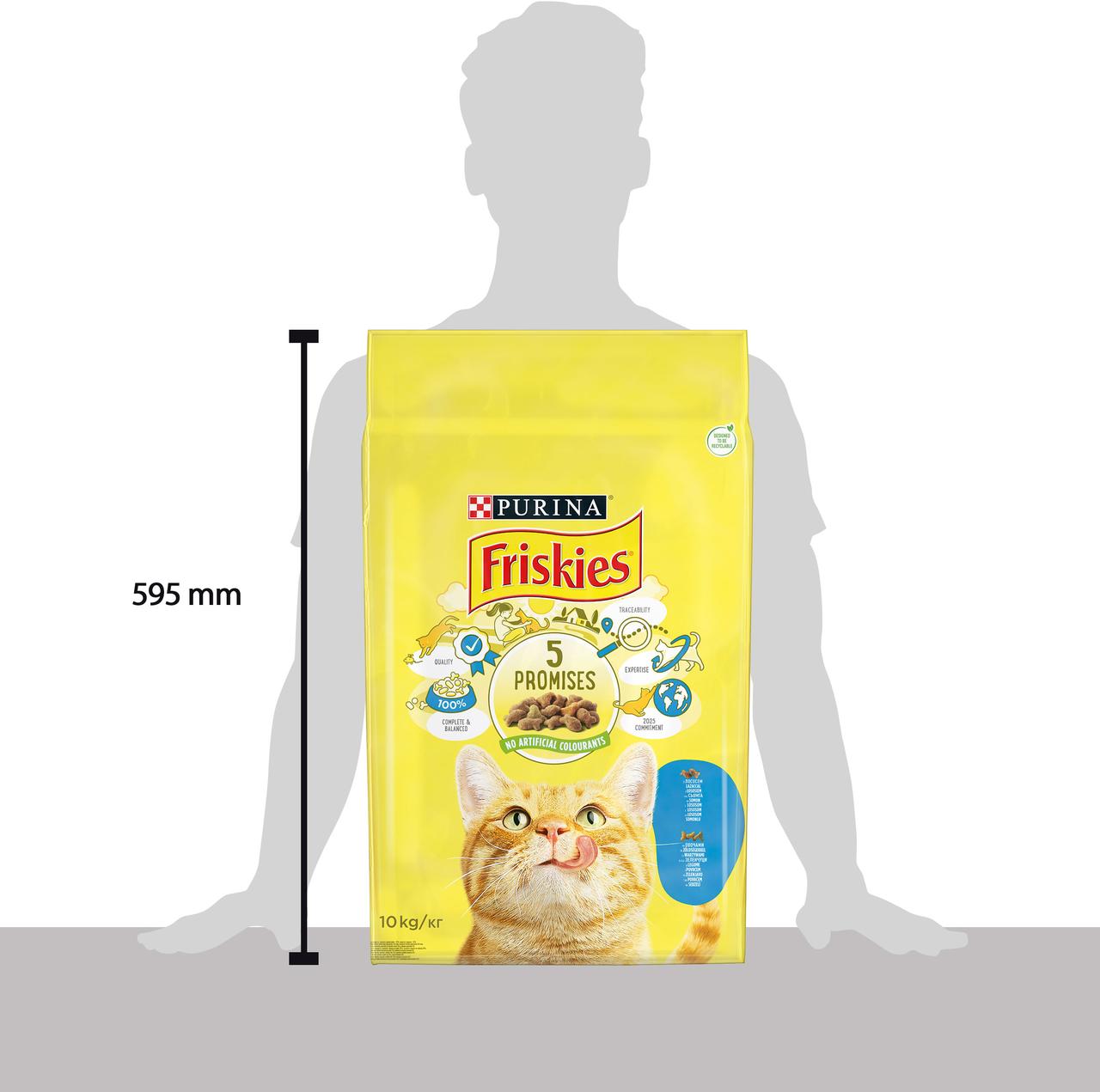 Сухой корм FRISKIES (Фрискес) для взрослых кошек, с лососем и овощами 10 кг (5997204515469) - фото 4 - id-p1909762473