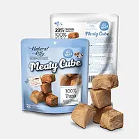 Лакомство для кошек и собак Natural Kitty Meaty Cube 100% Tuna кубики з тунця 60 г