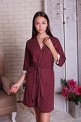 Домашній одяг — 91131-ні — Нереальний жіночий віскозний халат із мереживом на рукаві
