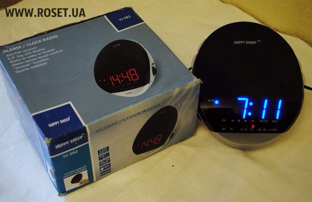 Настільні світлодіодні годинник Радіоприймач Happy Sheep YJ-382