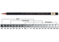 Карандаш графитный Koh-i-noor TOISON D'OR 1900 для художественных работ 8В