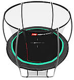 Батут Hop-Sport Premium 10ft (305cm) чорно-зелений із внутрішньою сіткою, фото 2