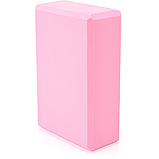 Блок для йоги Queenfit EVA рожевий, фото 3