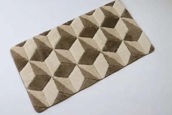 Килимок для ванної кімнати Ultra Vonaldi 66x120 см Бежевий