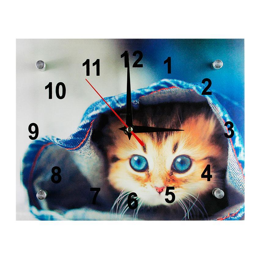Годинник настінний Мій Кошеня СГ2 Подарунковий Тихий хід 20x25 см (20126)