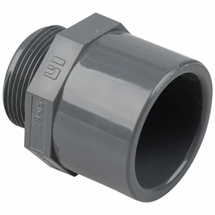 Подвійний адаптер ПВХ Hidroten 1002766, муфта/втулка, НР, d75-90 мм, 2 1/2", фото 1