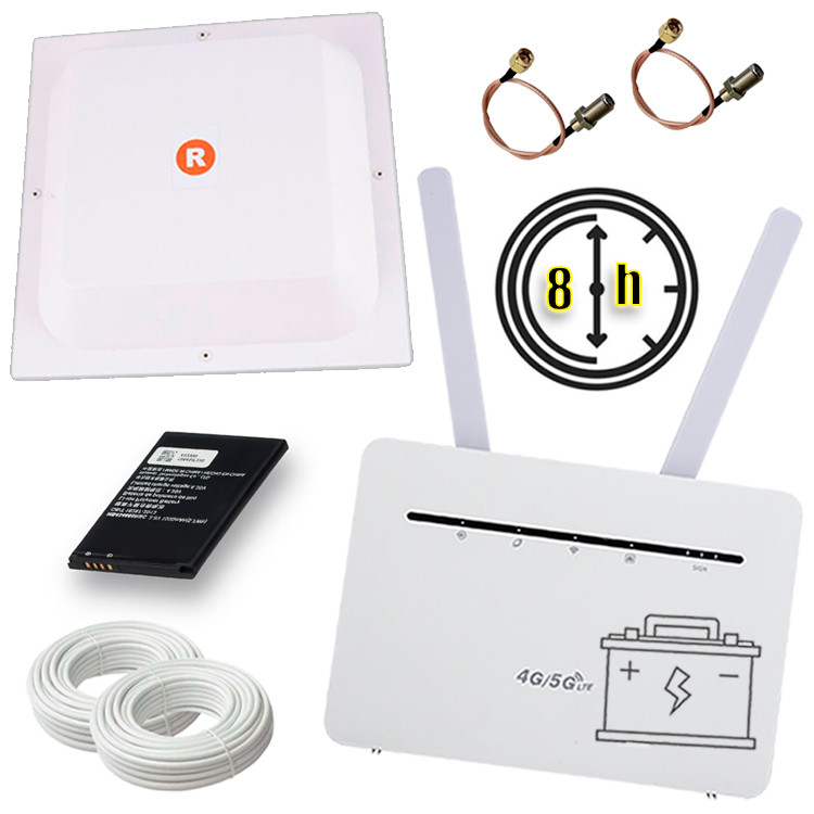 Потужний автономний інтернет (LTE 4G Wi-Fi Router B535 Pro + Антена МІМО 17 Дб)