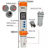 Професійний вологозахищений РН-метр HM PH-200 (0-14 РН; ±0.1 рН, ±1 °С) IP67, ATC, фото 3