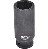 Голівка ударна 6-гранна довга TOPTUL 1/2" 24мм KABE1624