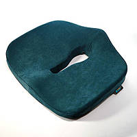 Ортопедическая подушка для сидения - Max Comfort, ТМ Correct Shape. Подушка от геморроя, простатита, подагры. изумрудный