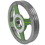 Шків великий до роторної косарки 1.35 м Wirax, Lisicki, Biardzki z-169, z-173, z-069 (3х струмковий), фото 4