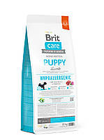 Гіпоалергенний Сухий корм для цуценят 12 кг. Brit Care Puppy Lamb & Rice Брит для собак з ягням і рисом, фото 3