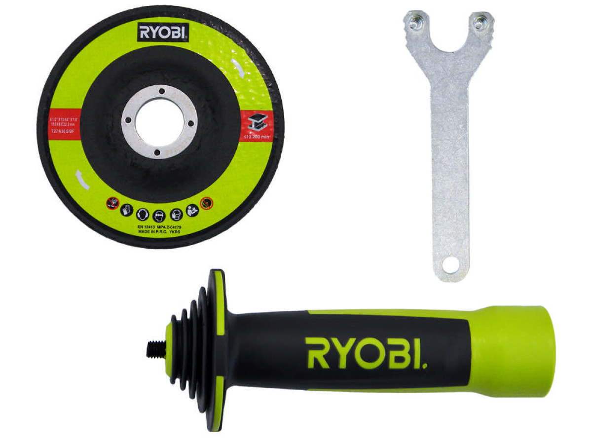 Болгарка аккумуляторная Ryobi R18AG-O (каркас) - фото 6 - id-p21855193