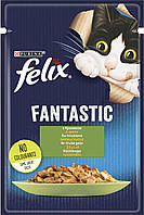 Влажный корм FELIX (Феликс) Fantastic для взрослых кошек, кусочки в желе с кроликом 85 г (7613039835500)
