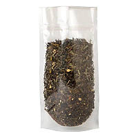 Прозорий вакуумний зип пакет Дой Пак для чаю та кави 21х38см