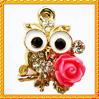 Нове Надходження: Підвіски - Кулони зі Стразами Корона Тіара, Папуга, Париж 1, Сова з Трояндою.