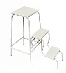 Стілець драбина підставка Біла висота 65 см