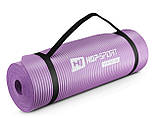 Мат для фітнесу та йоги Hop-Sport HS-N015GM 1.5 см фіолетовий, фото 2