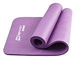 Мат для фітнесу та йоги Hop-Sport HS-N015GM 1.5 см фіолетовий, фото 5