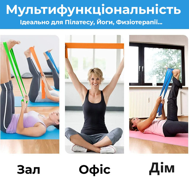 Стрічка-еспандер для спорту та реабілітації Power System PS-4121 Flat Stretch Band Level 1 Blue (5-15кг.) 3 5060242424 w640 h2048 de0915b9 c72f 4c05 a538 a50e42bd0ee2