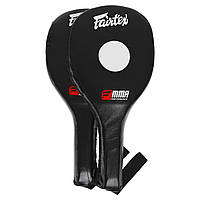 Ракетка для тхэквондо одинарная кожаная Fairtex MMA Performance FTX034 Black (2шт) Black