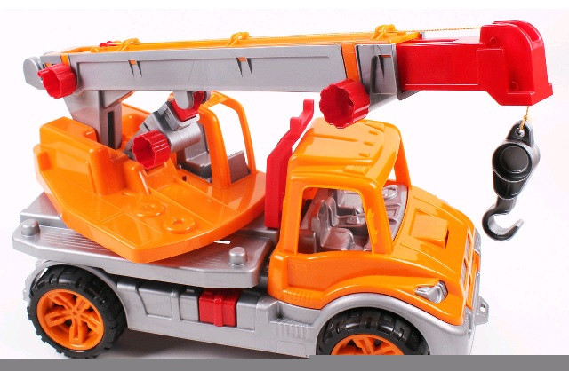 Машина Технок Автокран оранжевый (3695)